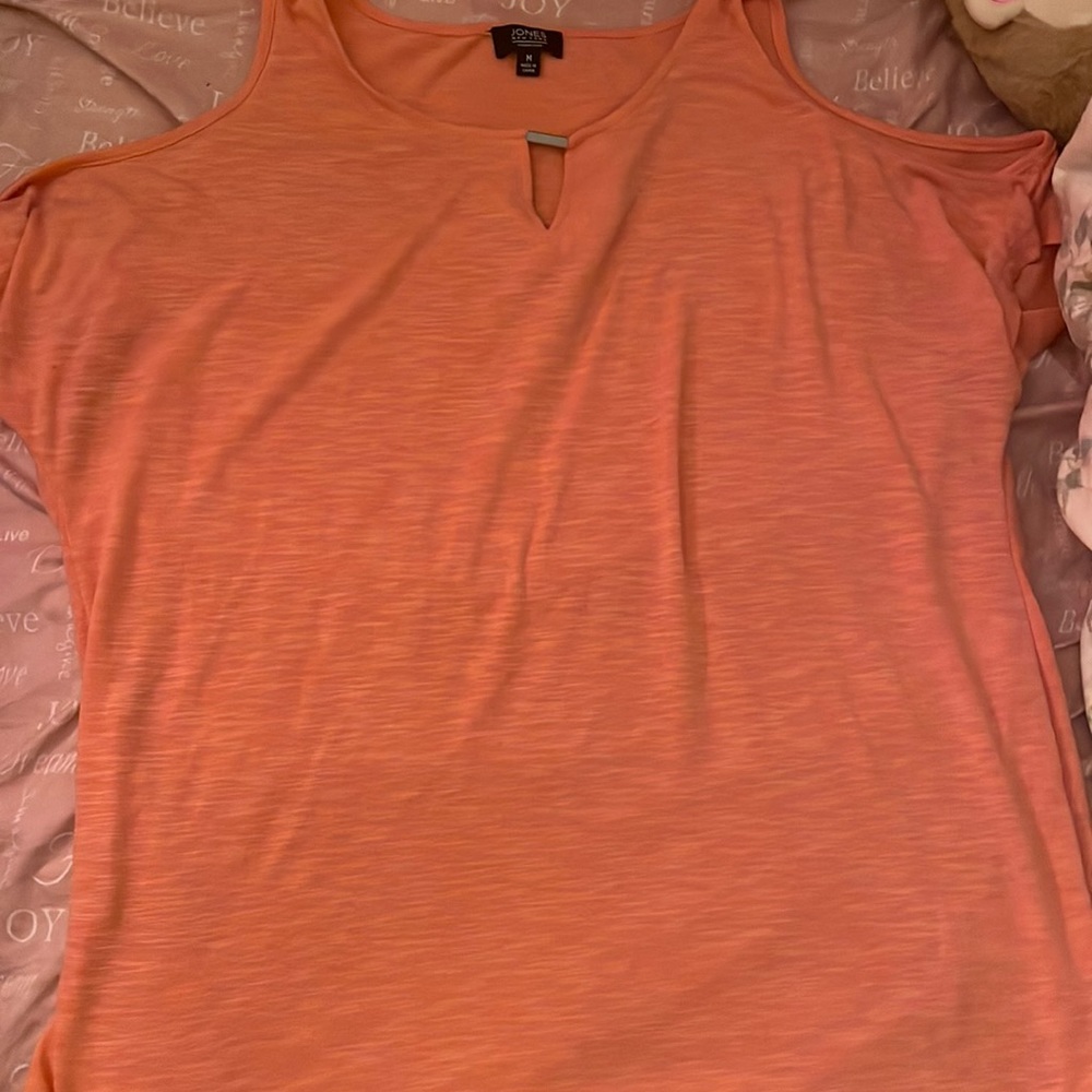 Off Shoulder Orange Blouse